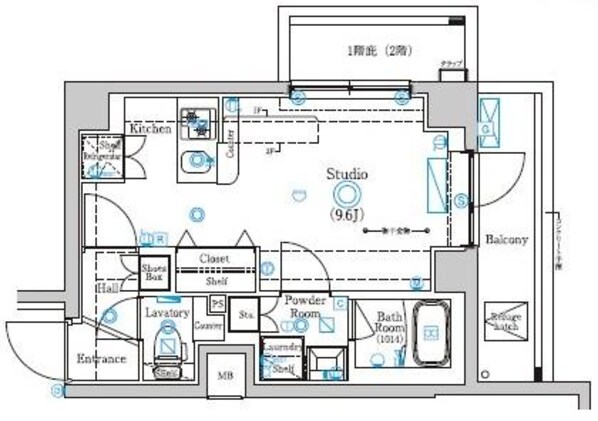 ラフィスタ亀有の物件間取画像